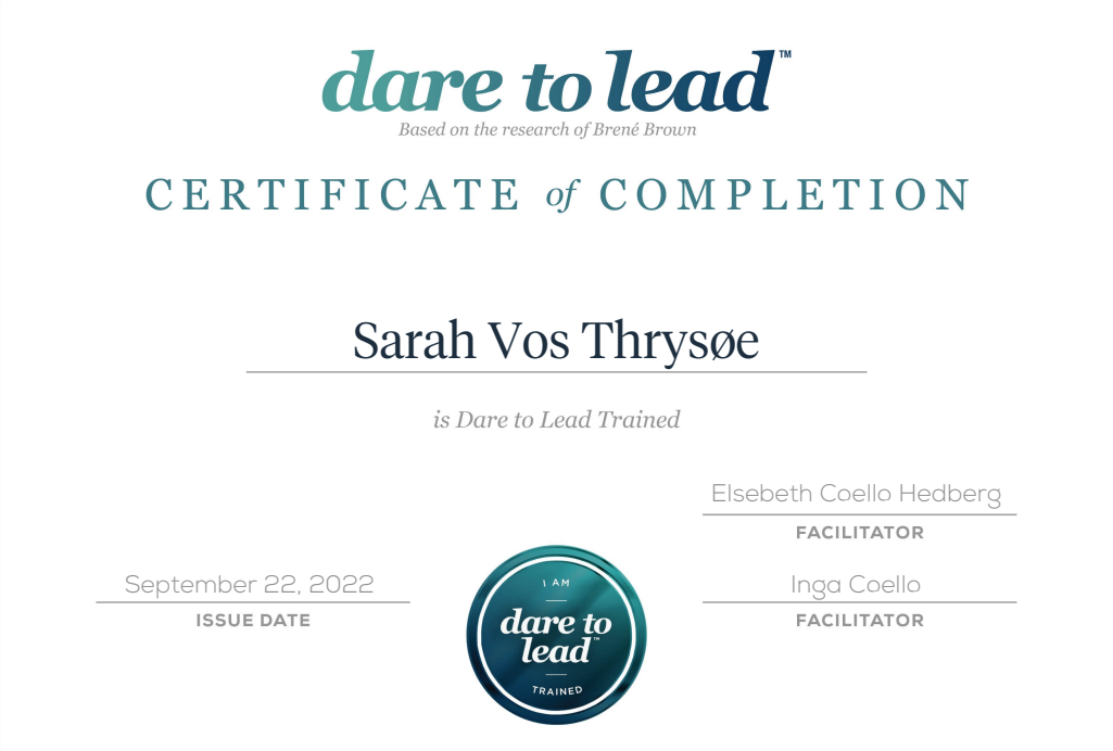 Dare to Lead trained Dare to Lead trained